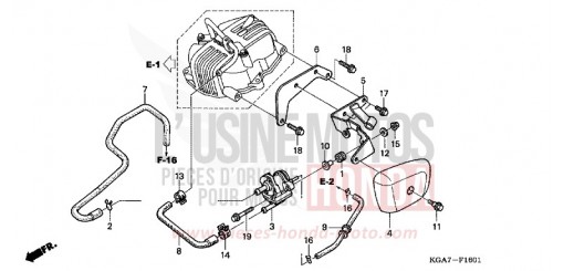 SOUPAPE D'AIR CG125ES4 de 2004